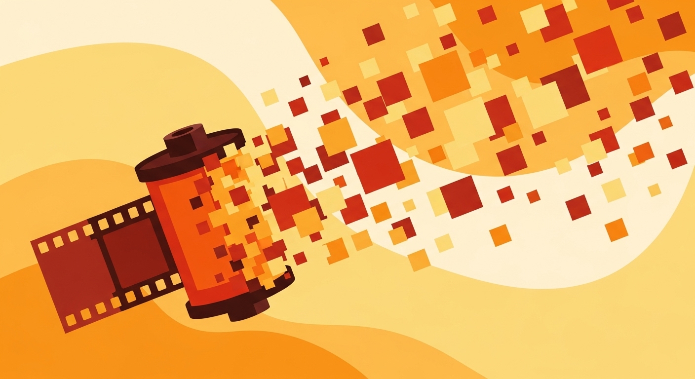 Abstract illustration of Kodak's failure