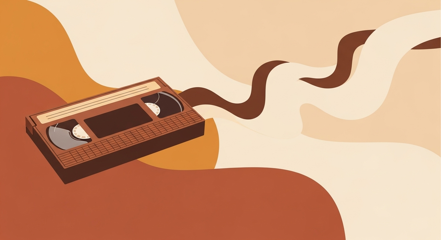 Abstract illustration of Blockbuster dismissing Netflix